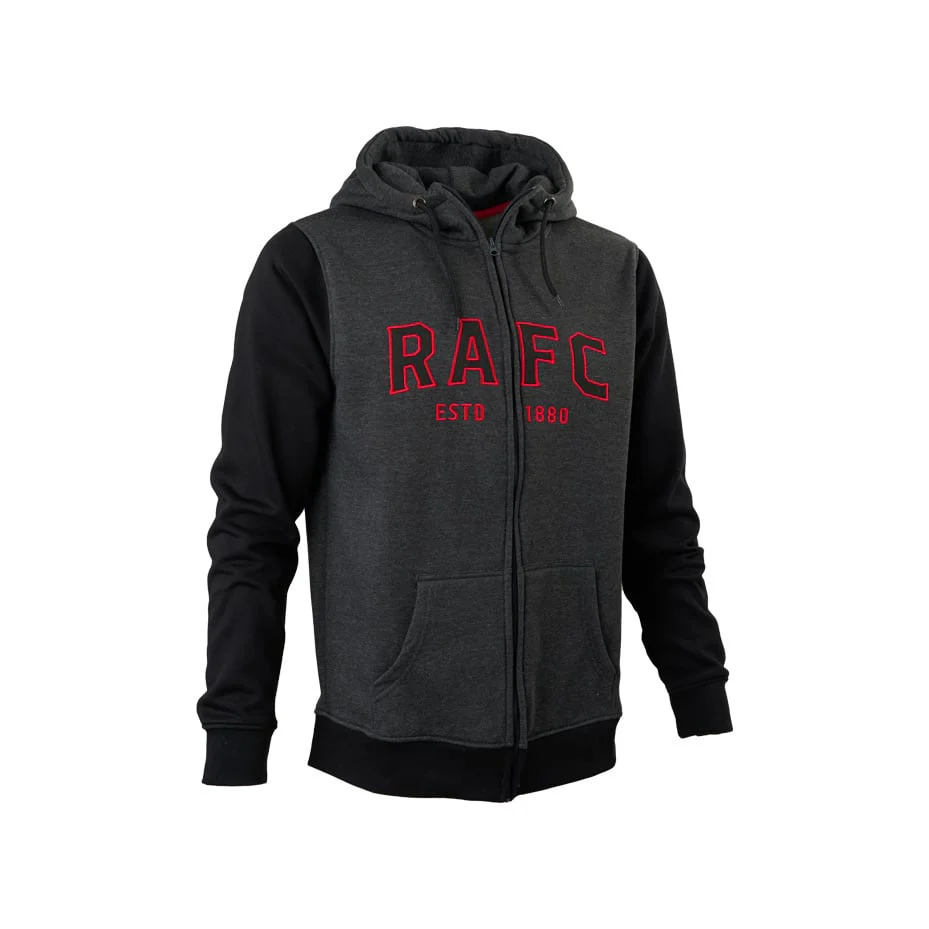 Royal Antwerp FC 'RAFC' Zipped Hoodie Donkergrijs