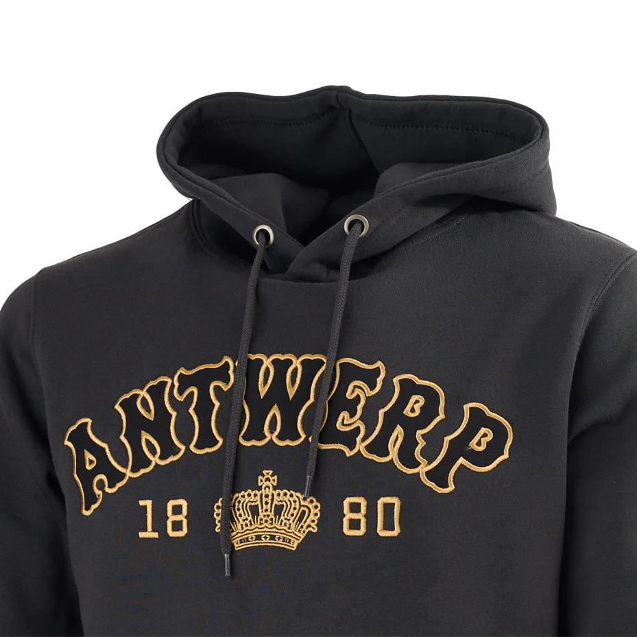 Royal Antwerp FC '1880' Hoodie Zwart - Image 6