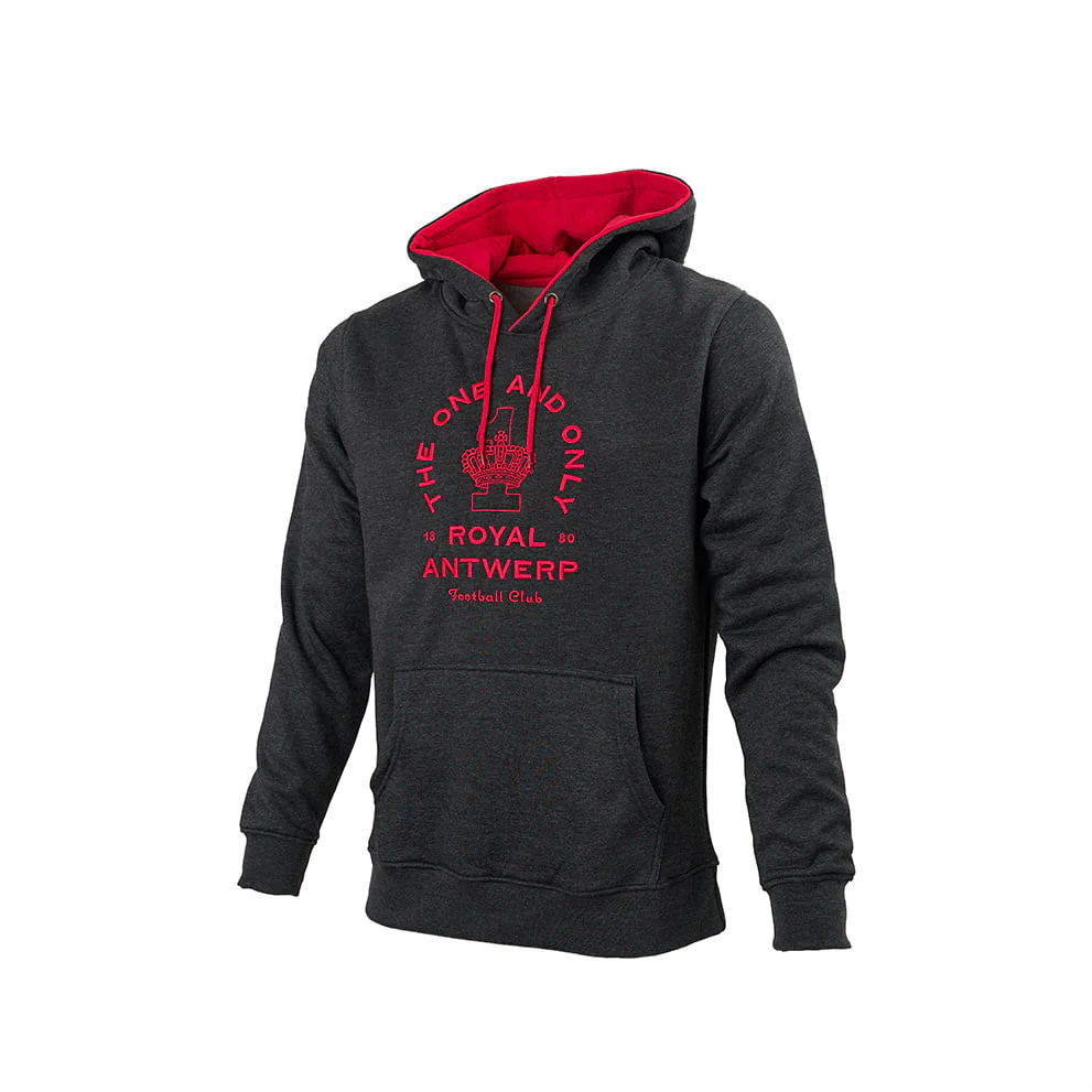 Royal Antwerp FC 'The One and Only' Hoodie Donkergrijs - Image 3