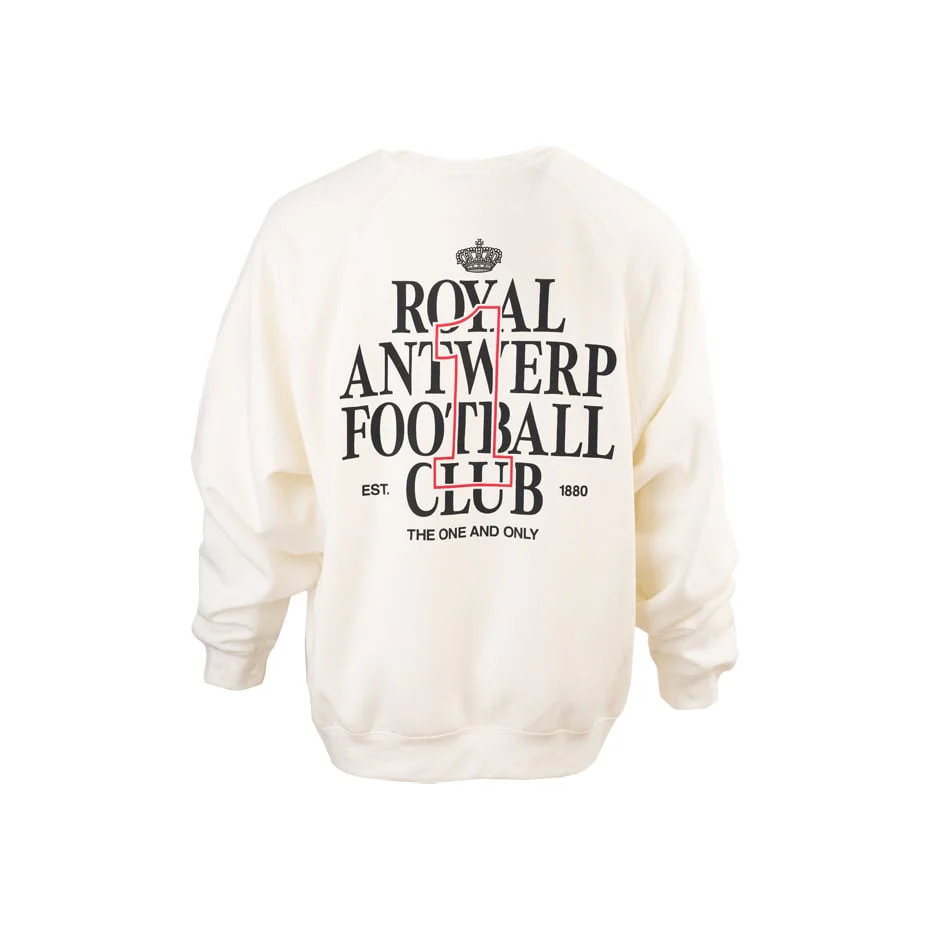 Royal Antwerp FC 'RAFC' Oversized Sweater Rugprint Off-white - Image 2