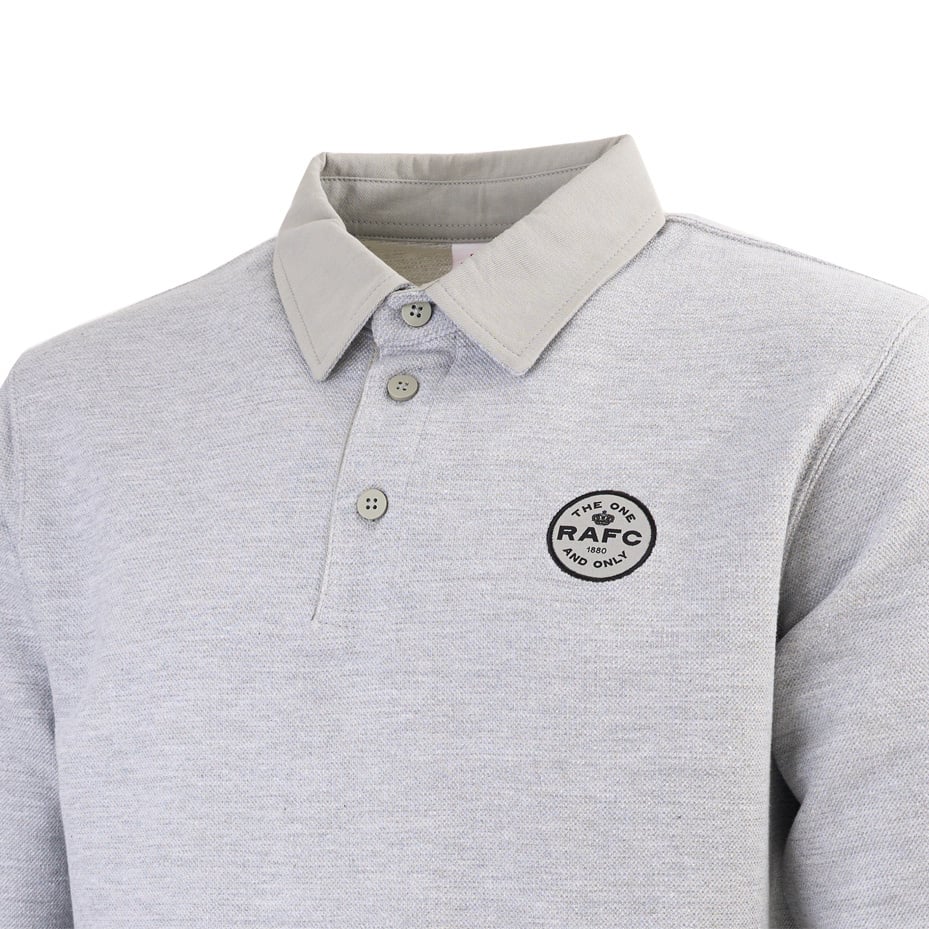 Royal Antwerp FC 'RAFC' Badge Long Sleeve Polo Grijs - Image 5