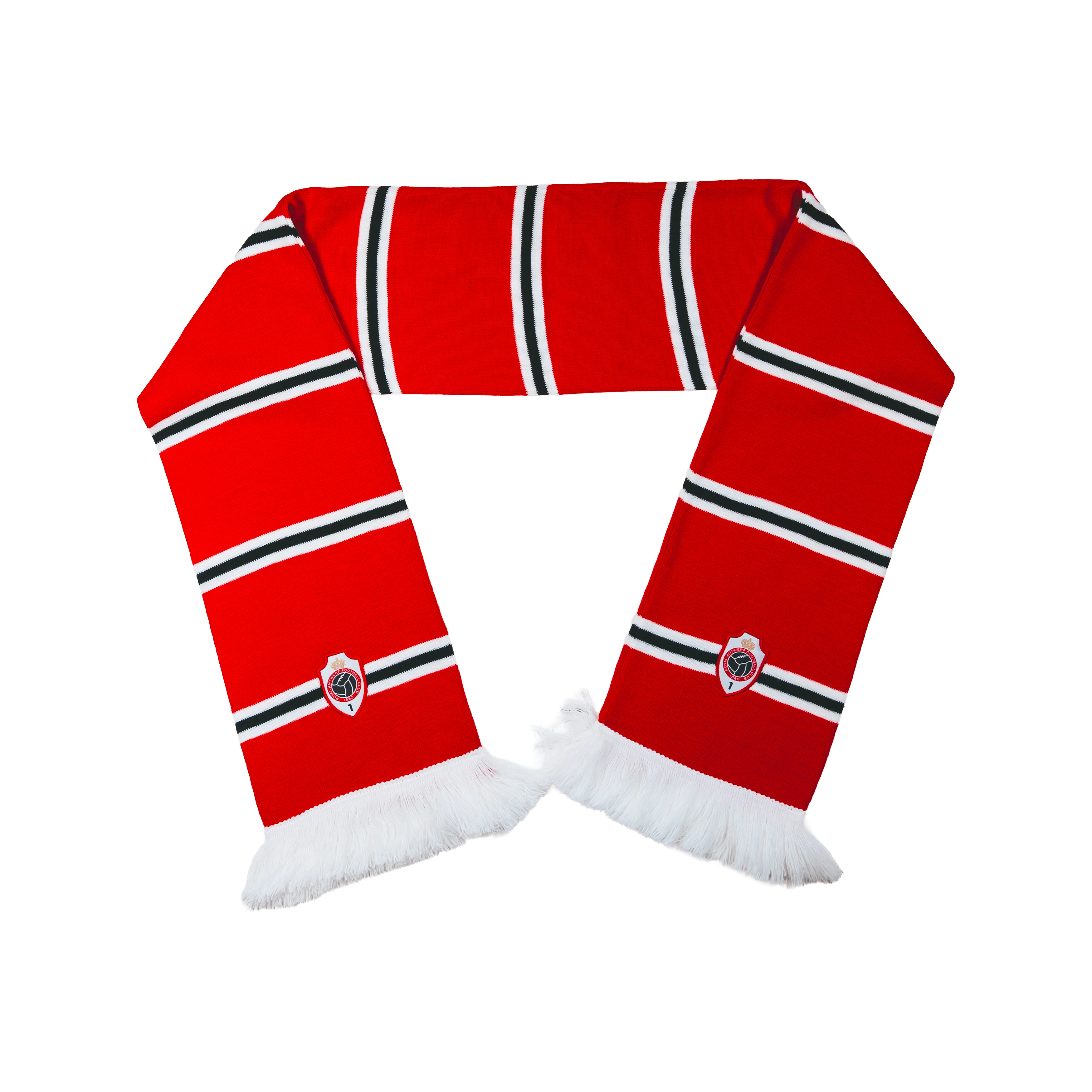 RAFC sjaal zwarte blokken met logo