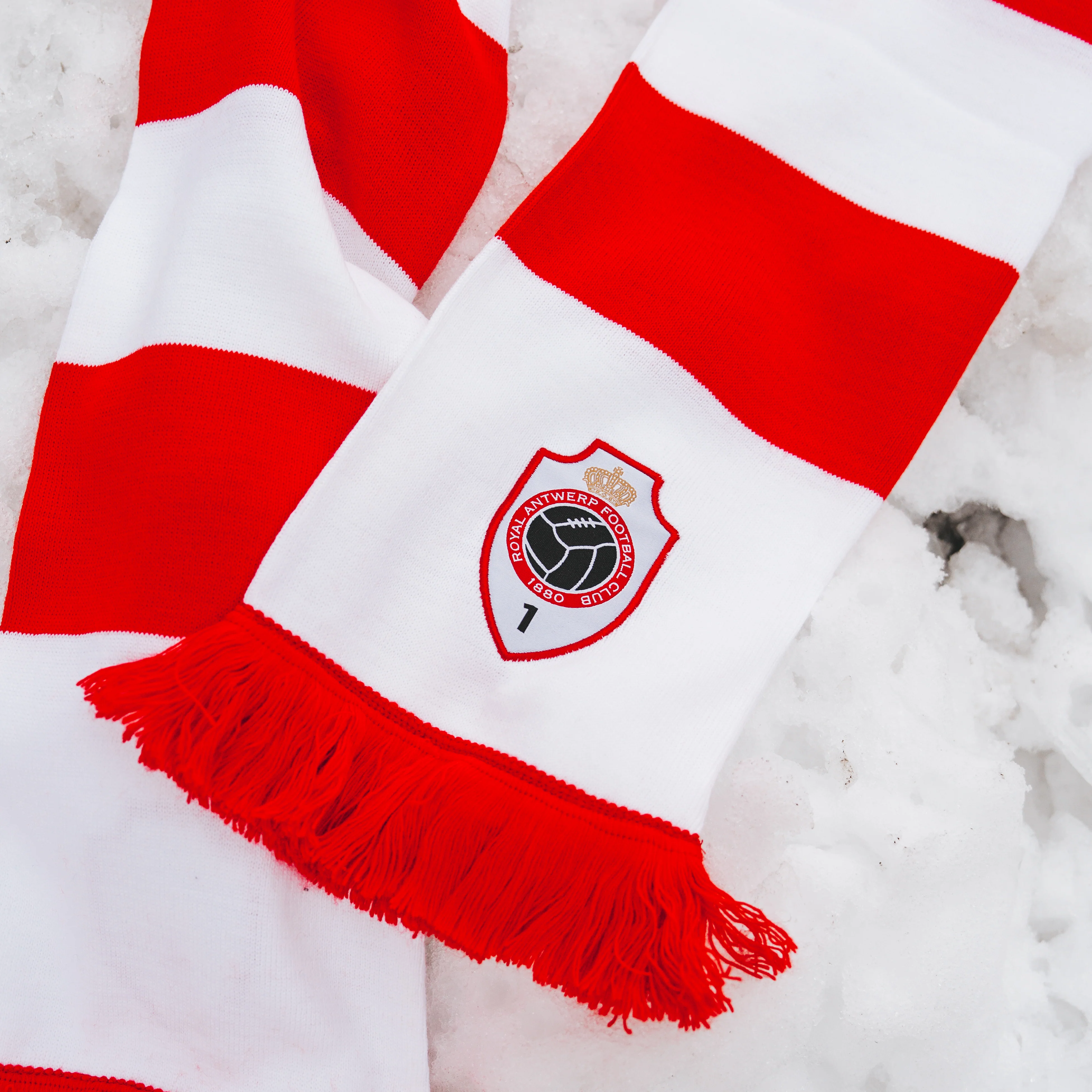Royal Antwerp FC Sjaal Blokken Rood-Wit - Image 3