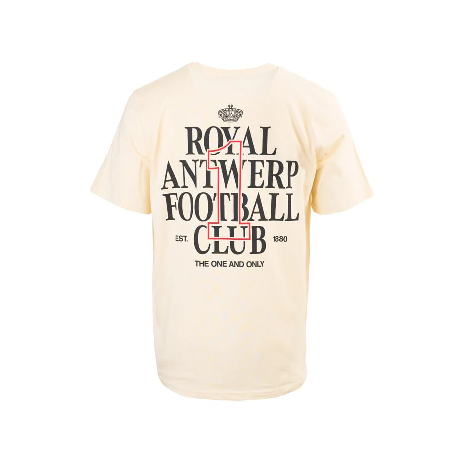 Royal Antwerp FC 'RAFC' T-Shirt Rugprint Off-White - Image 2