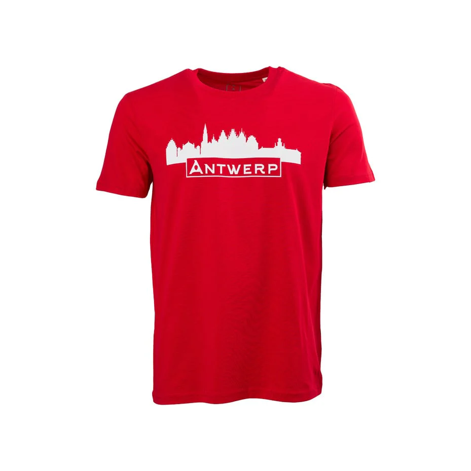 Royal Antwerp FC 'Skyline' T-Shirt Rood - Image 3