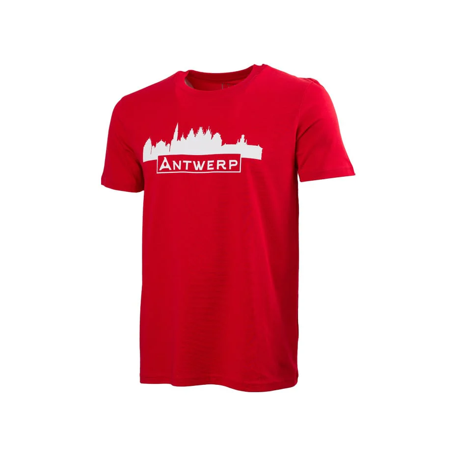 Royal Antwerp FC 'Skyline' T-Shirt Rood - Image 4