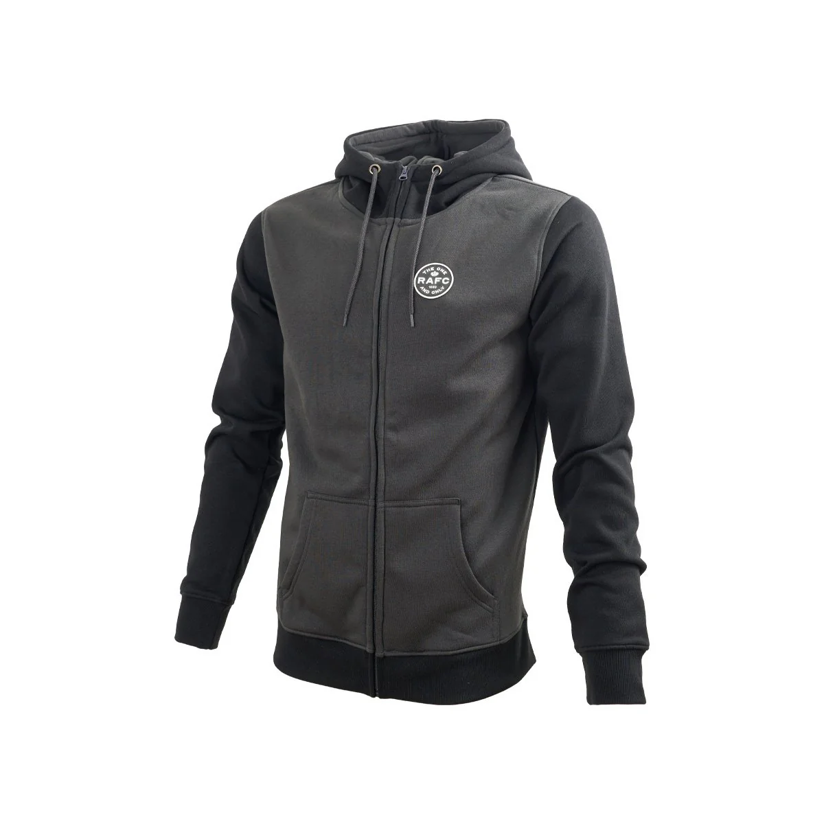 Royal Antwerp FC 'RAFC' Badge Zipped Hoodie Grijs - Image 4